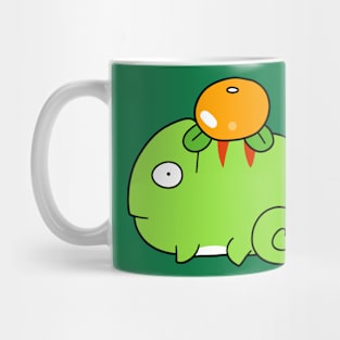 Orange Fruit Chameleon Mug